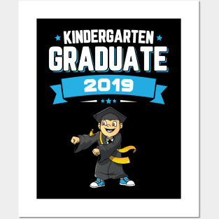 Flossing Kindergarten Graduate Class Of 2019 Boys Posters and Art